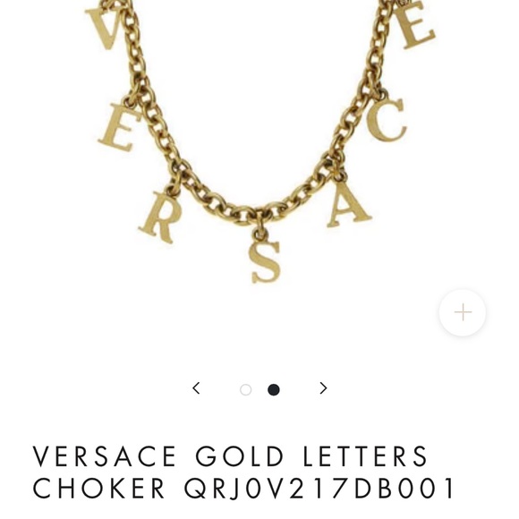 Vintage Versace Letters Necklace - Picture 4 of 4